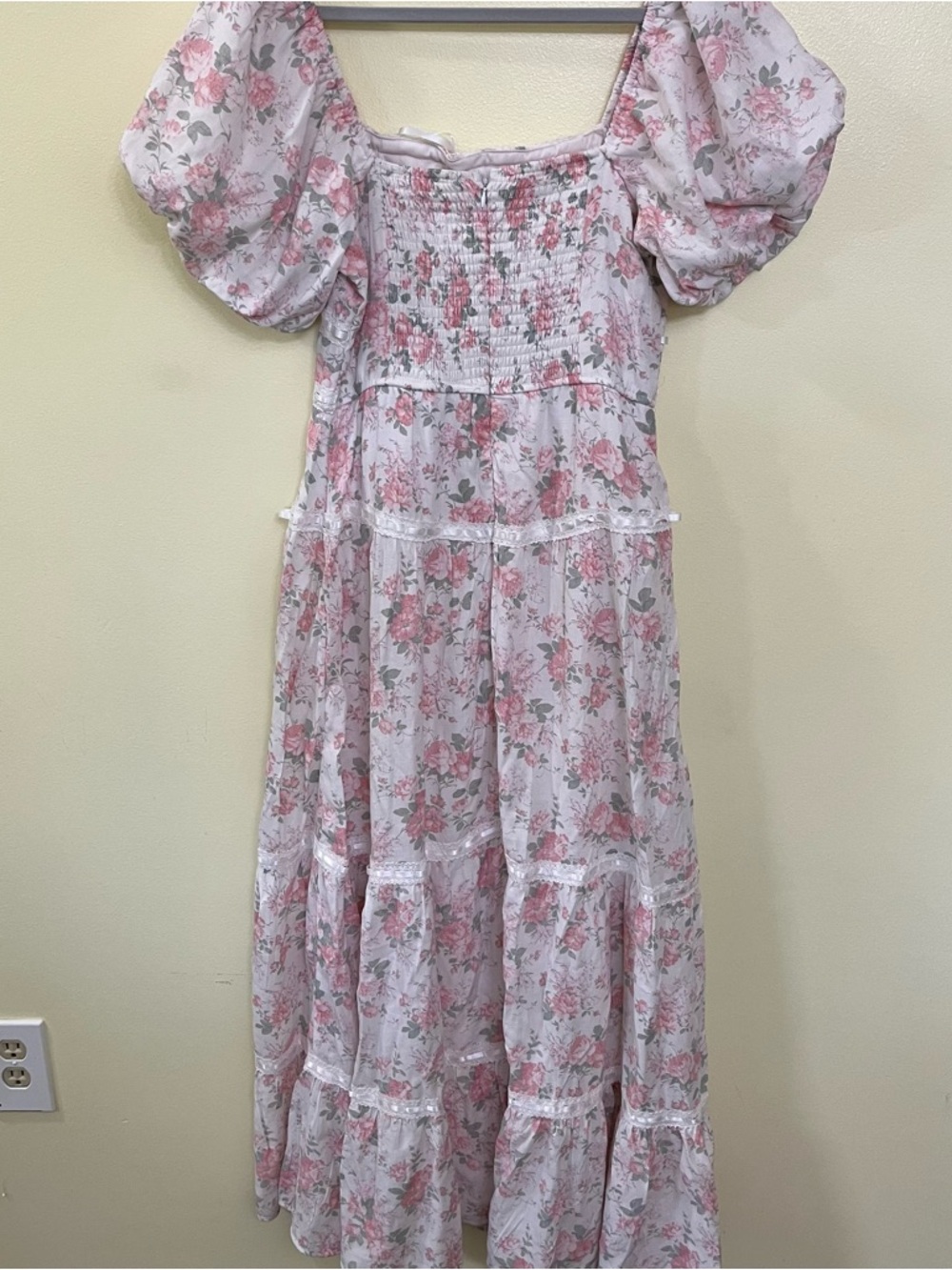 NEW Altar’d State Pink Floral Maxi Dress Size Large NWT - Picture 7 of 8